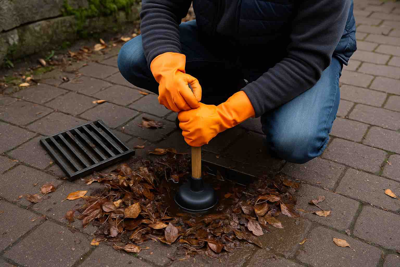 Außenabfluss verstopft! Was tun?