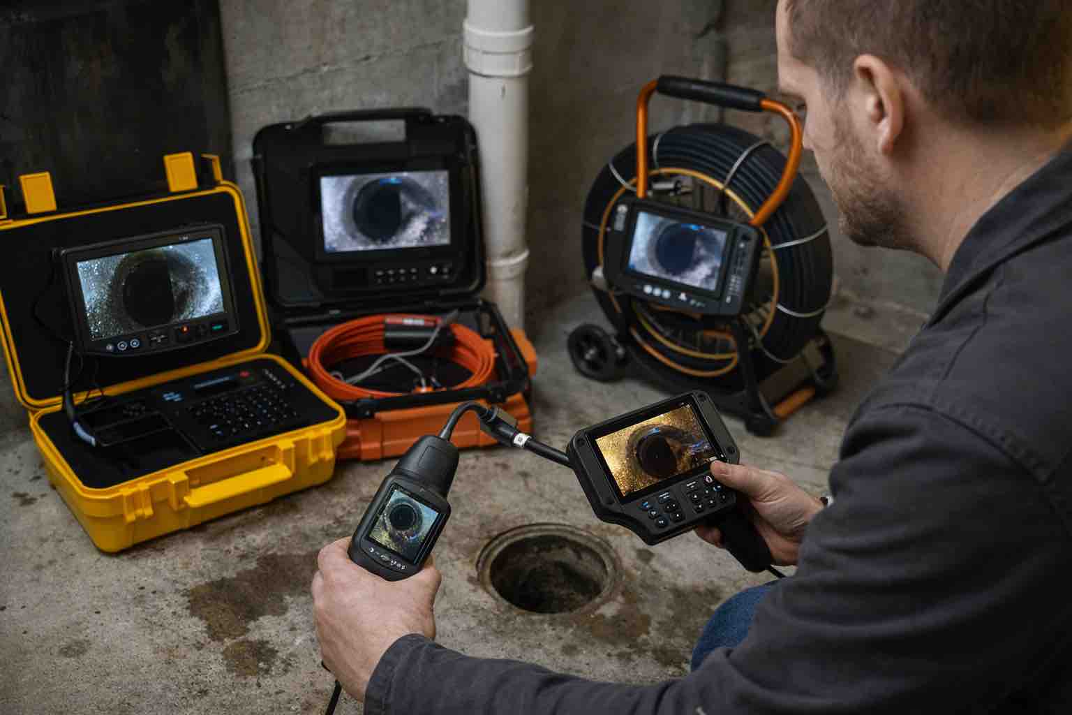 Inspektionskamera für Rohre und Kanal