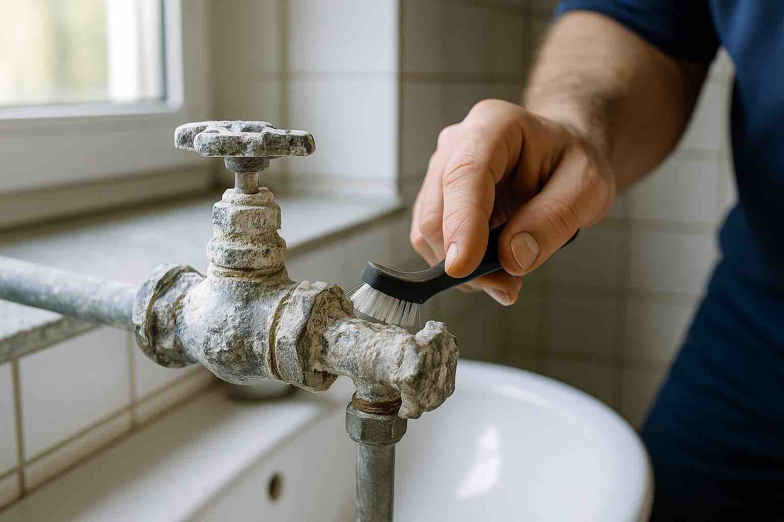 Kalk in Wasserleitungen richtig beseitigen