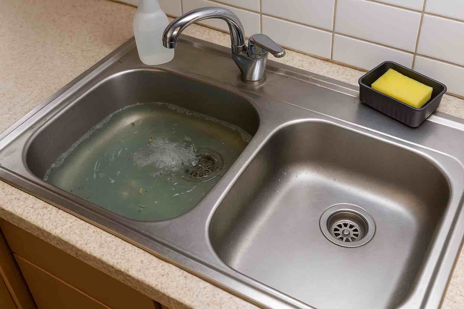 Küchenabfluss verstopft – Tipps zum Reinigen der Küchenspüle