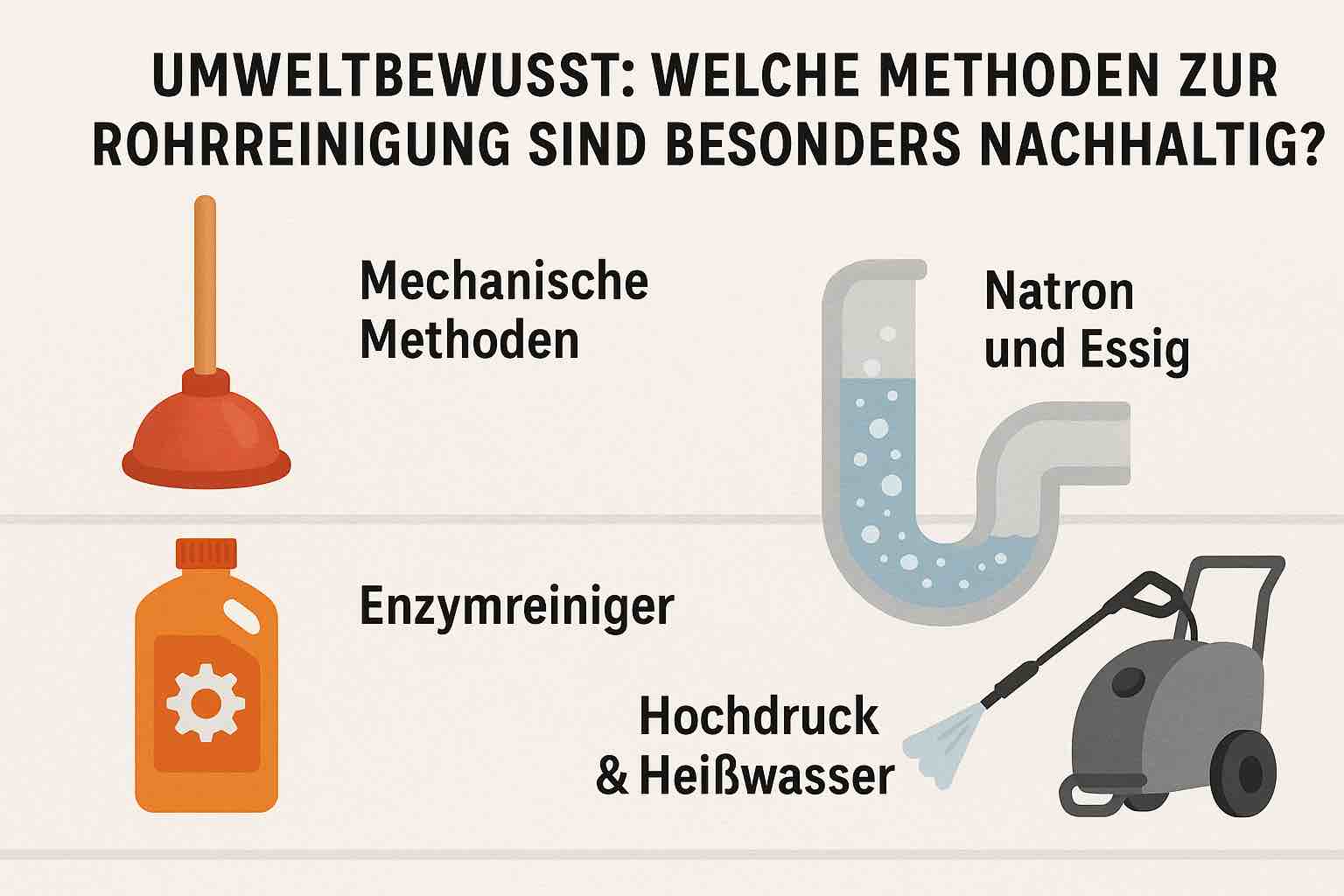 Welche Methoden zur Rohrreinigung sind besonders nachhaltig?
