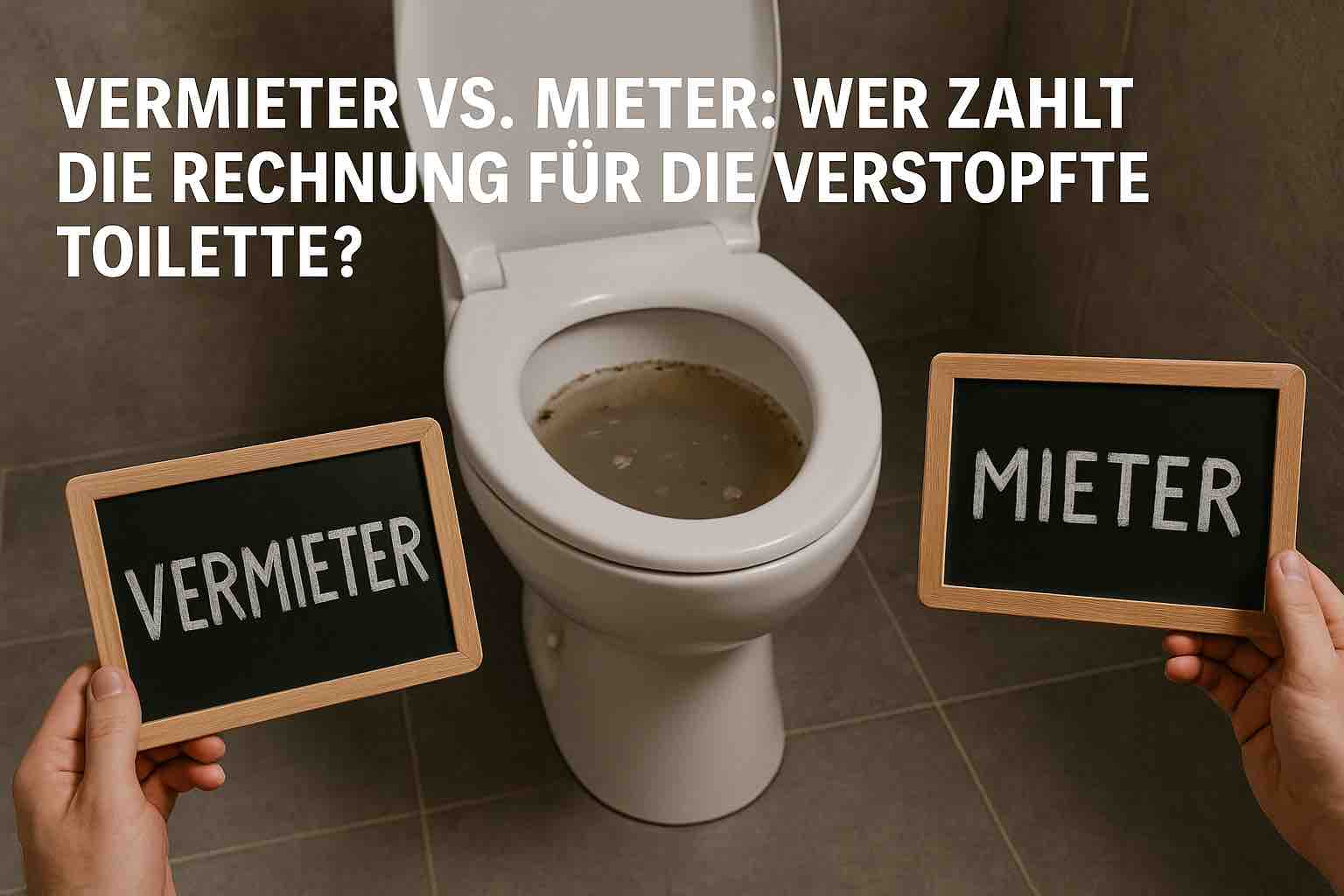 Vermieter vs. Mieter: Wer zahlt die Rechnung für die verstopfte Toilette?